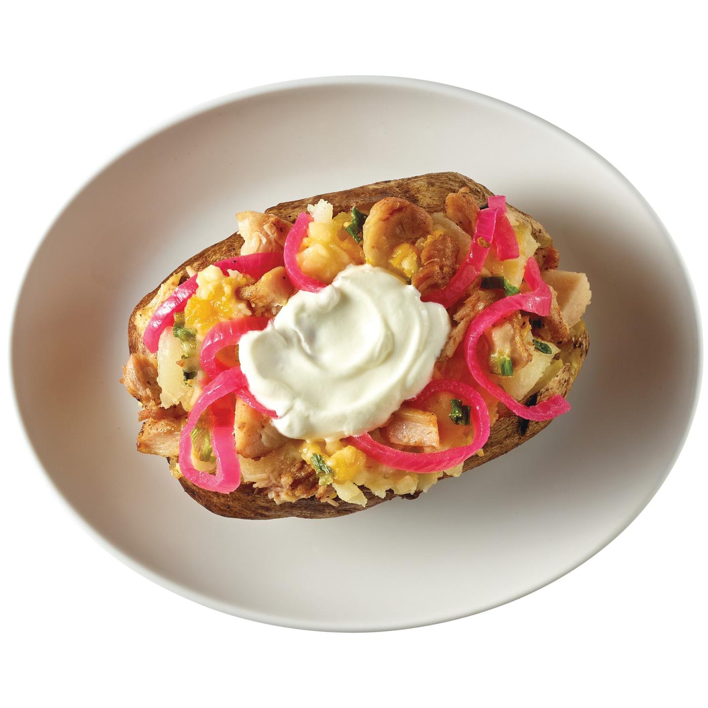 Meal Simple by H-E-B Chicken Fajita Loaded Baked Potato; image 2 of 4