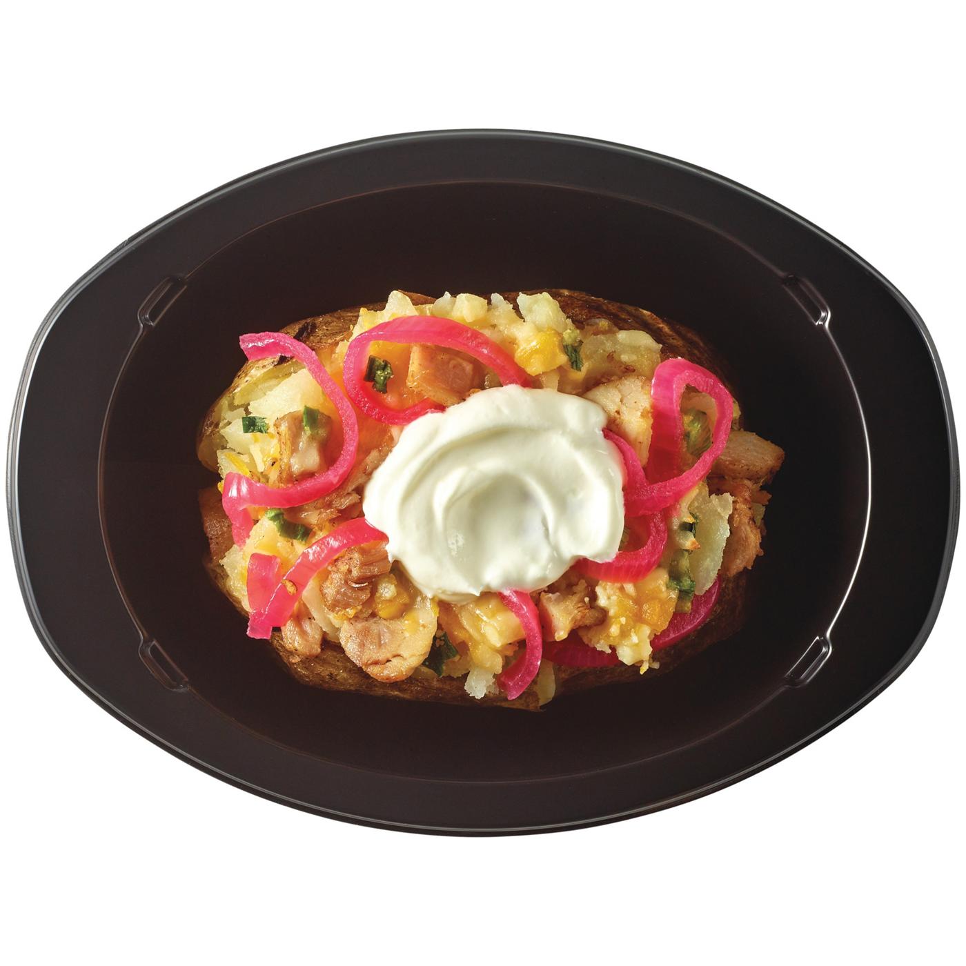 Meal Simple by H-E-B Chicken Fajita Loaded Baked Potato; image 3 of 4