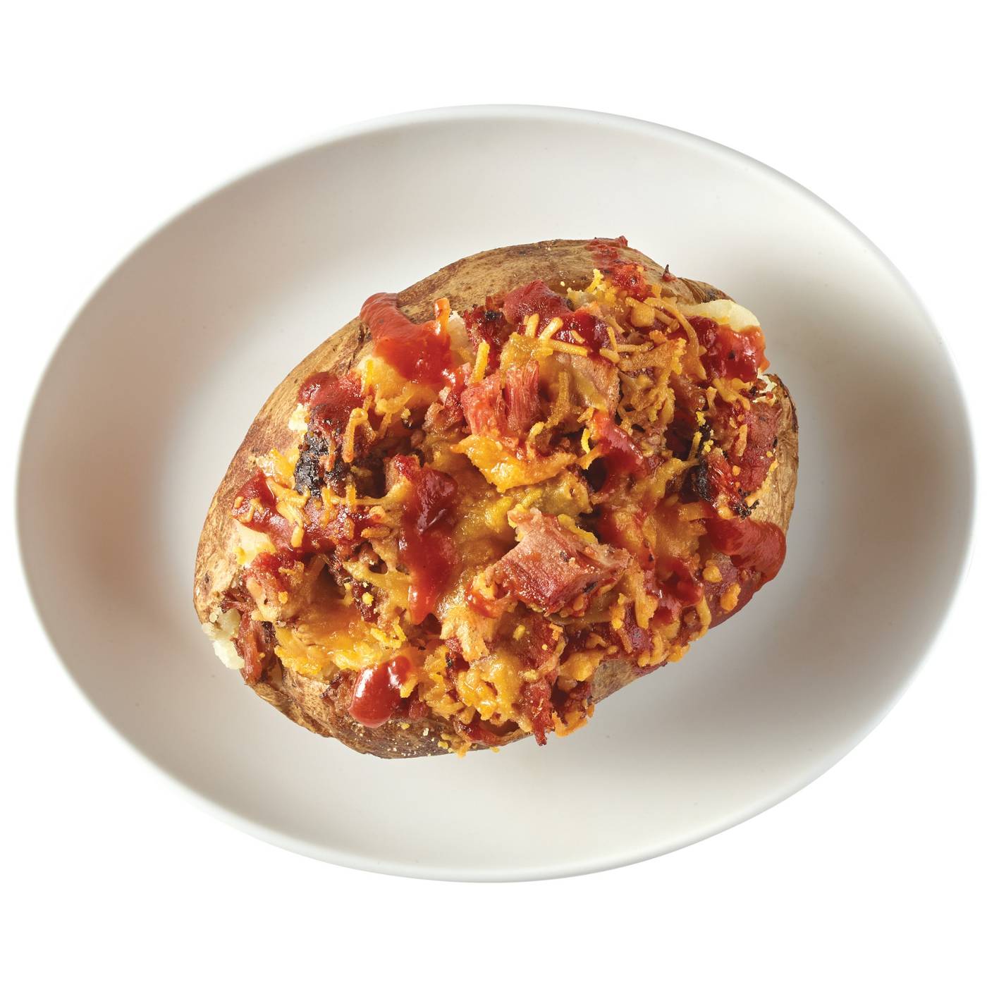 Meal Simple by H-E-B Brisket & BBQ Sauce Loaded Baked Potato; image 2 of 4