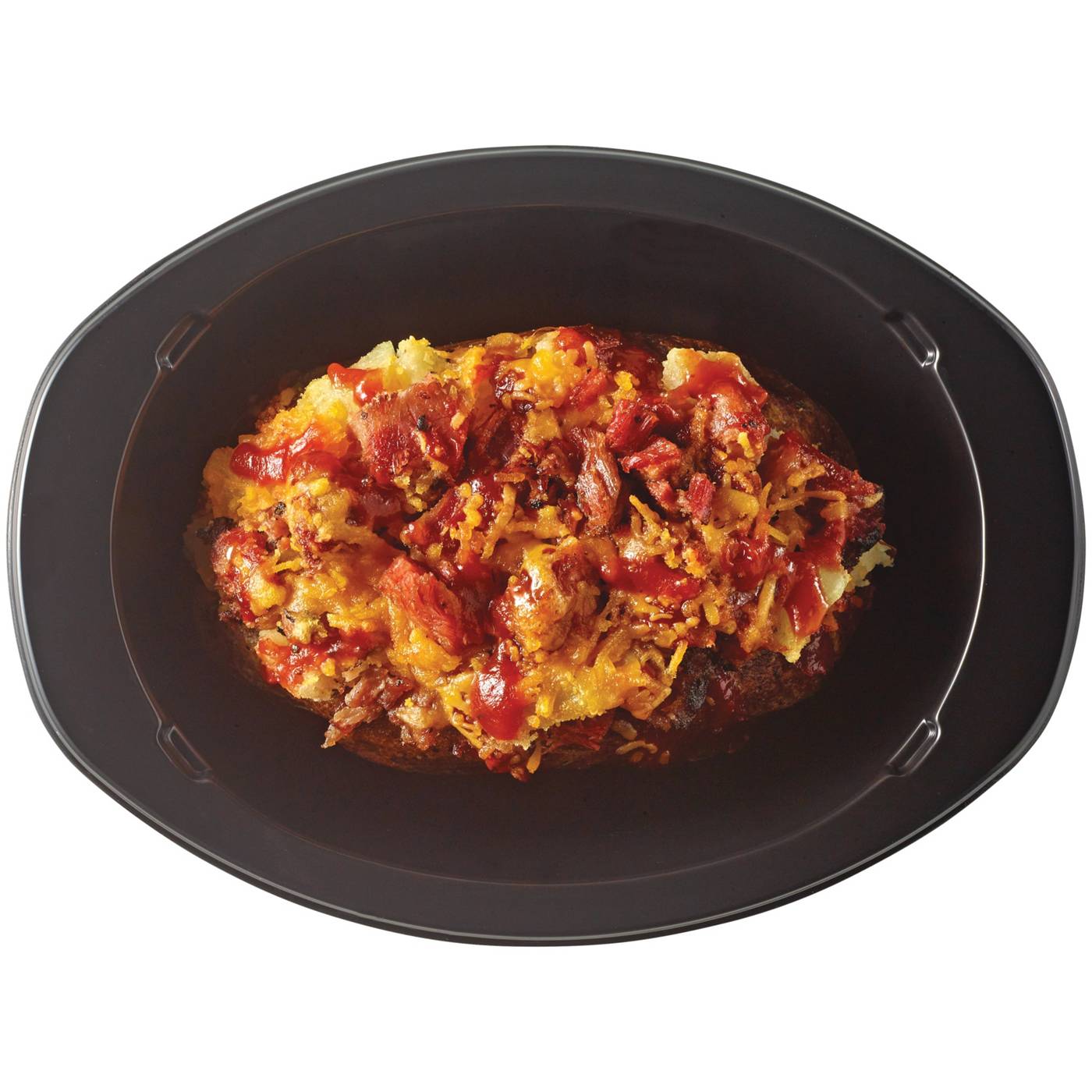 Meal Simple by H-E-B Brisket & BBQ Sauce Loaded Baked Potato; image 3 of 5