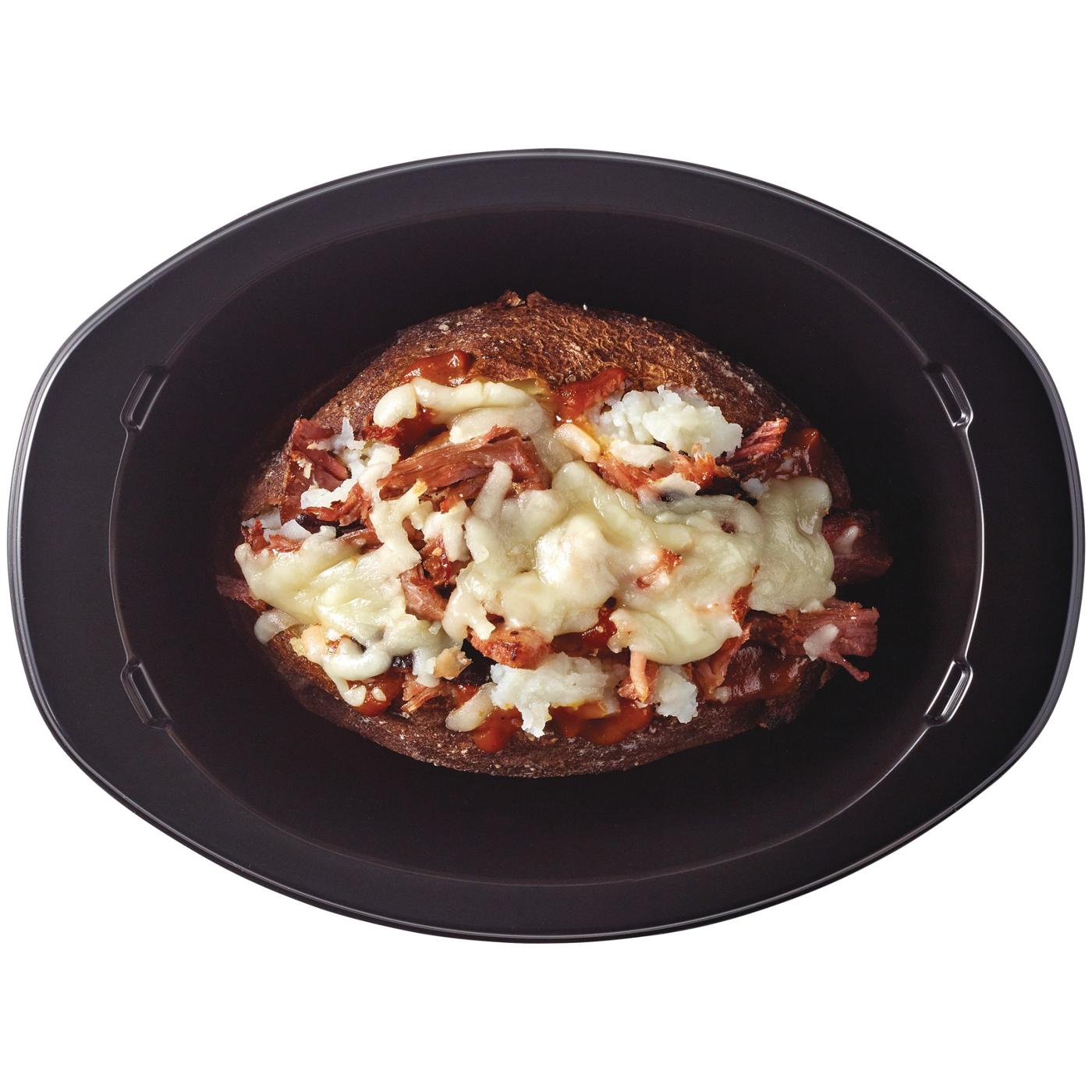 Meal Simple by H-E-B Pulled Pork & South Caroline-Style BBQ Sauce Loaded Baked Potato; image 3 of 4