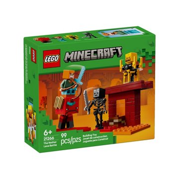 LEGO Minecraft The Nether Lava Battle Set, 99 pc