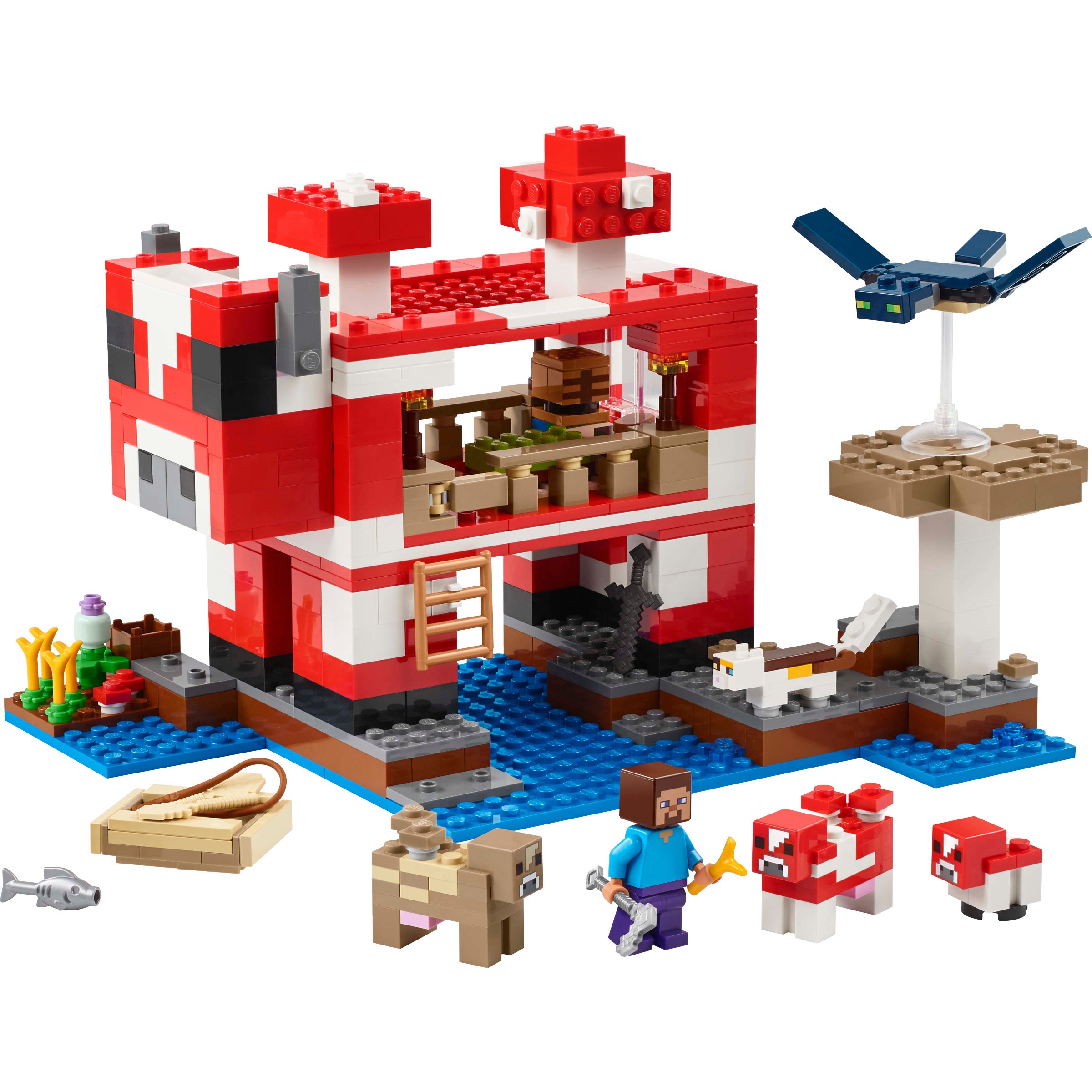 LEGO Minecraft The Mooshroom House Set - Shop Lego & building blocks at ...