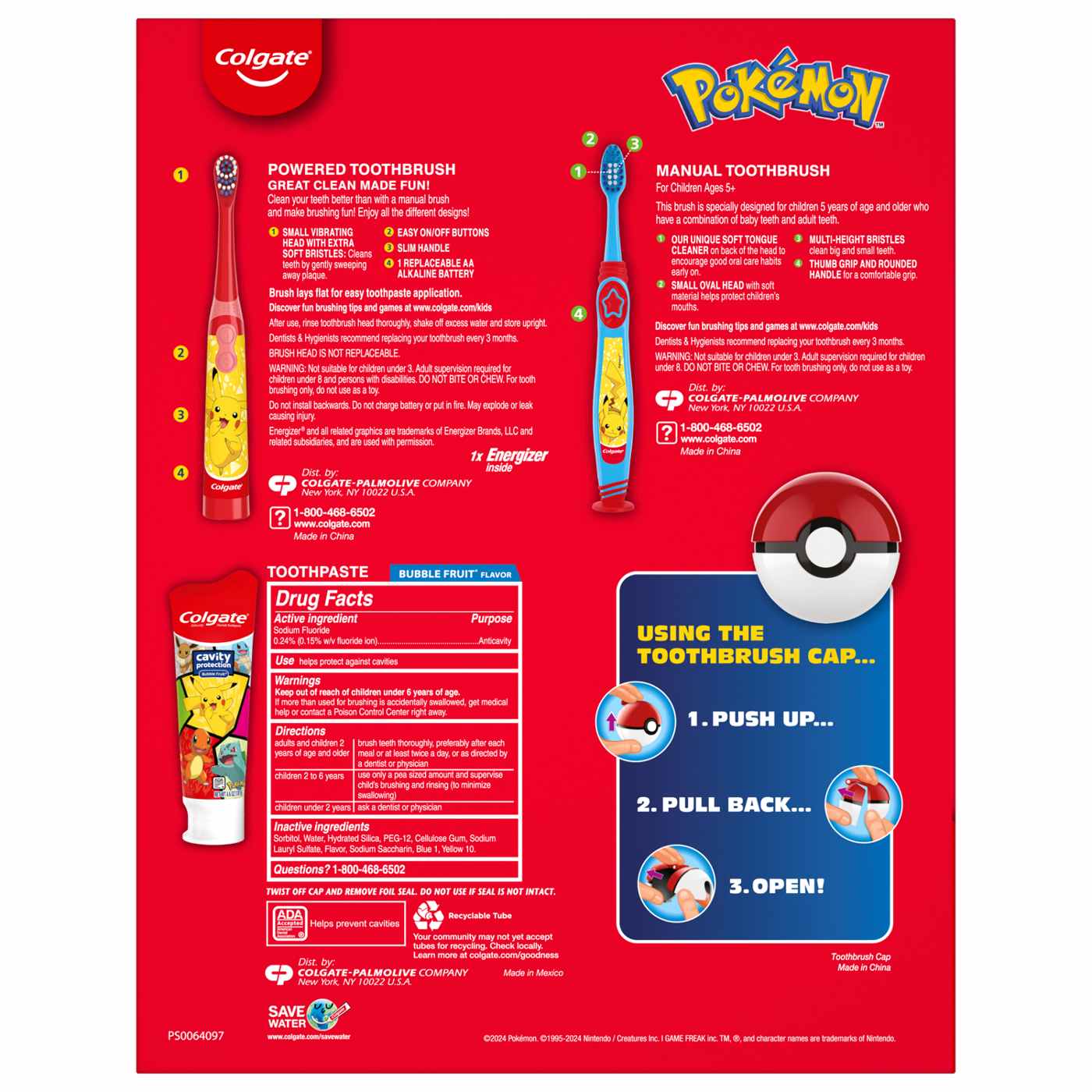 Colgate Pokémon Brushtastic Gift Pack - Kids Toothbrush & Toothpaste; image 2 of 2