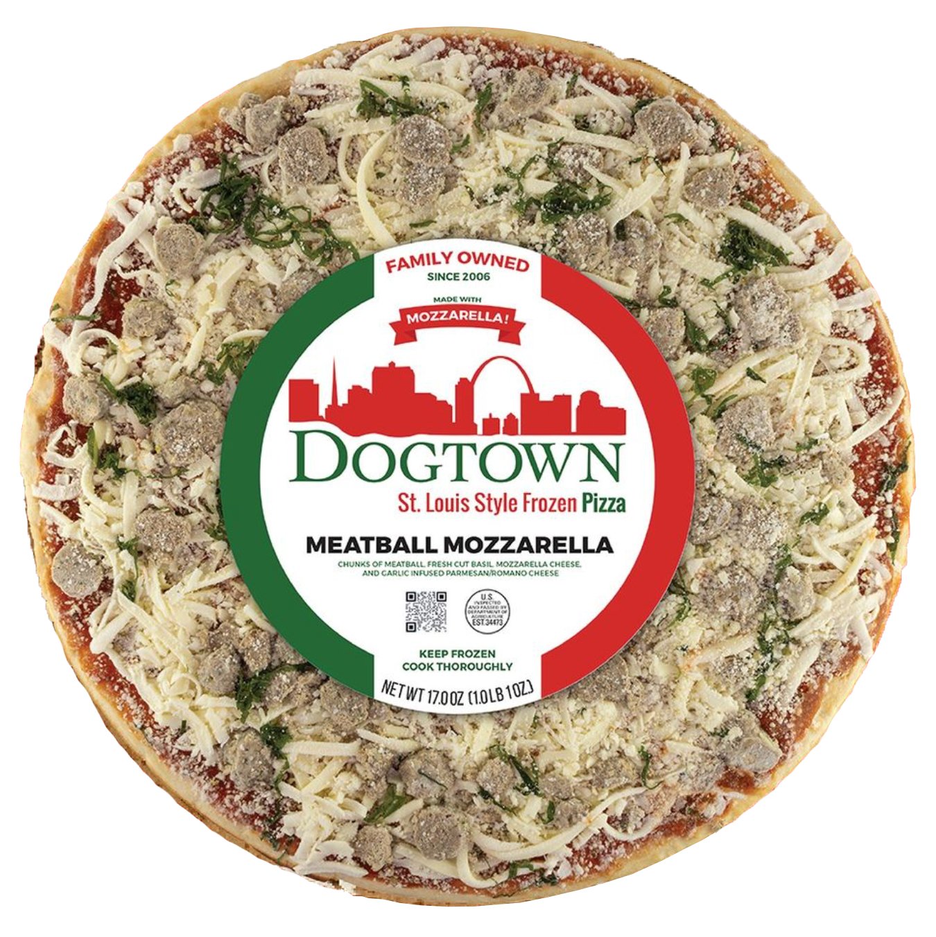 Dogtown Meatball Mozzarella Pizza, 17 oz | Central Market - Really