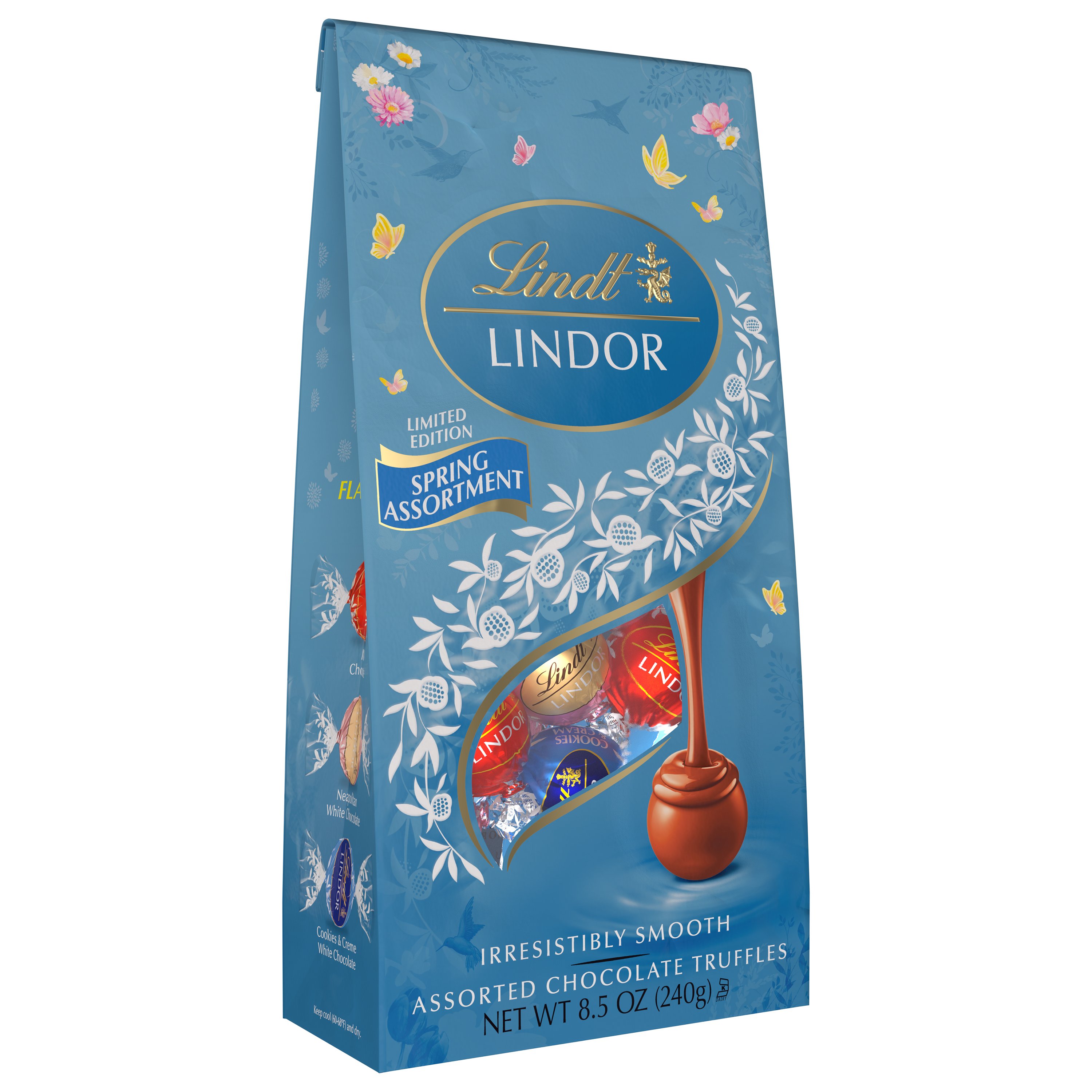 Lindt Lindor Spring Assortment Chocolate Truffles Easter Candy - Shop ...