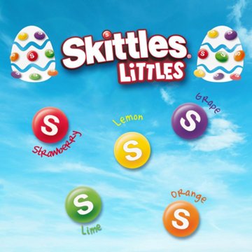 Skittles Littles Original Easter Candy Tube