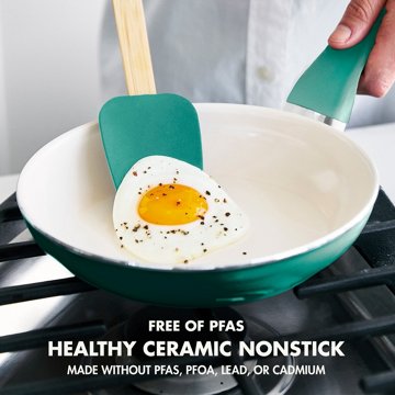 GreenPan Rio 8'' Frying Pan With Spatula - Turquoise, 2 pc