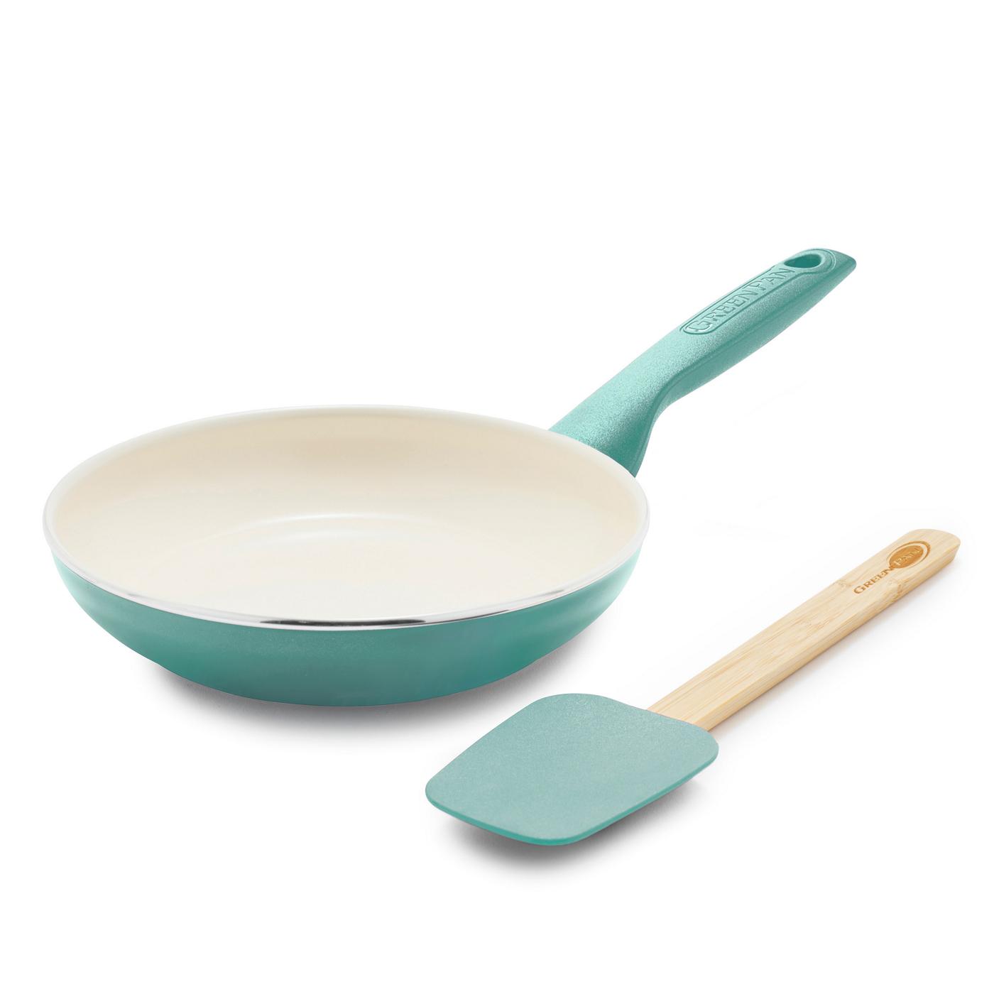 GreenPan Rio 8'' Frying Pan With Spatula - Turquoise; image 8 of 9