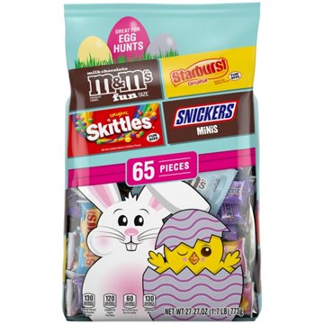 M&M'S, Snickers, Skittles & Starburst Assorted Easter Egg Hunt Candy