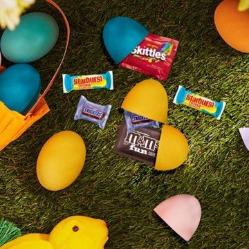 M&M'S, Snickers, Skittles & Starburst Assorted Easter Egg Hunt Candy