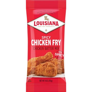 Louisiana Fish Fry Products Spicy Chicken Fry Chicken Batter Mix, 9 oz