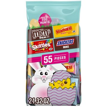 M&M'S, Snickers, Skittles & Starburst Assorted Easter Egg Hunt Candy