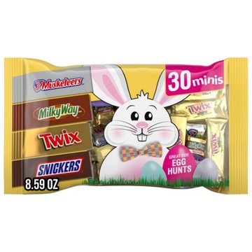 Snickers, Twix, Milky Way & 3 Musketeers Assorted Easter Mini Milk Chocolate Bars