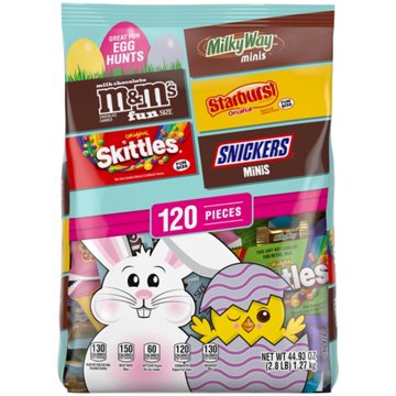 M&M'S, Snickers, Milky Way, Skittles & Starburst Assorted Easter Egg Hunt Candy