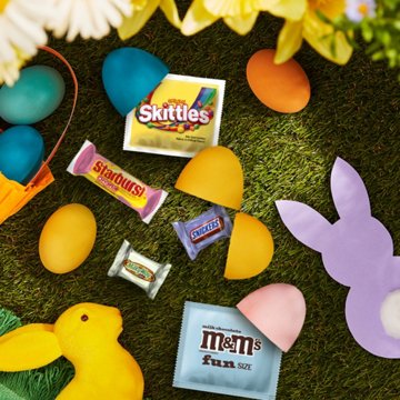 M&M'S, Snickers, Milky Way, Skittles & Starburst Assorted Easter Egg Hunt Candy