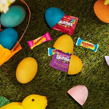 Skittles & Starburst Assorted Fun Size Easter Egg Hunt Candy