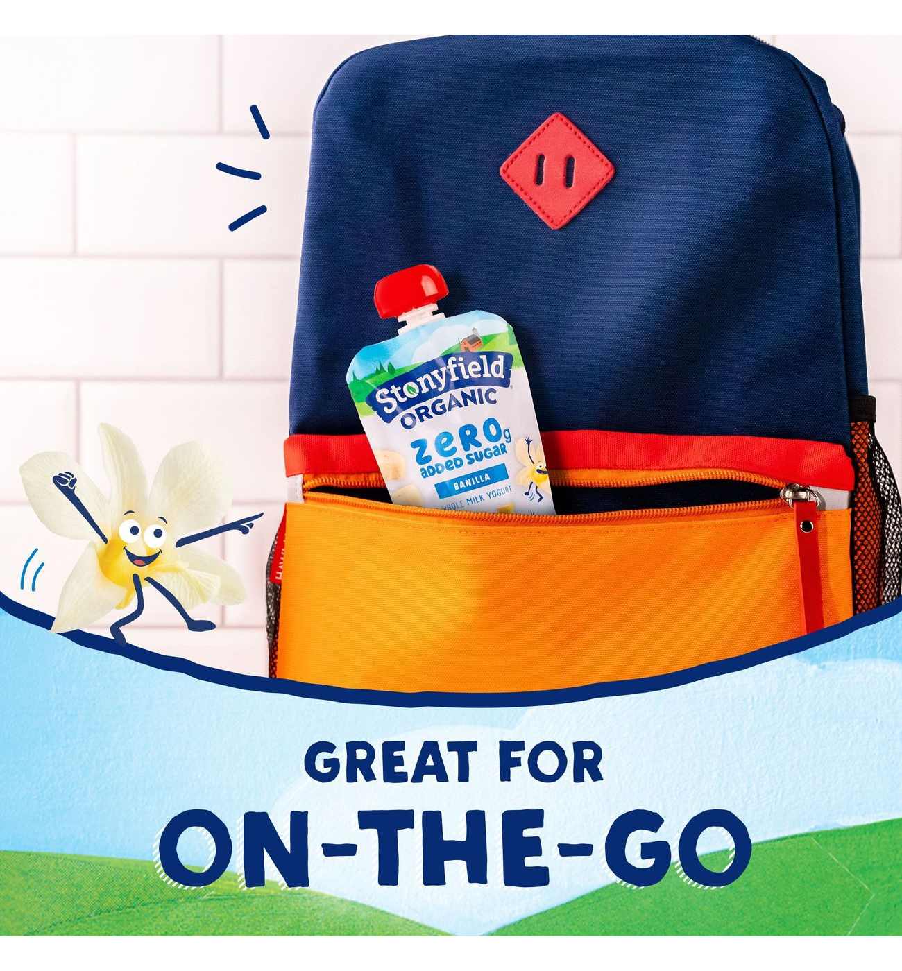 Stonyfield Organic Zero Added Sugar Yogurt Pouches - Banilla, 4 pk; image 7 of 8