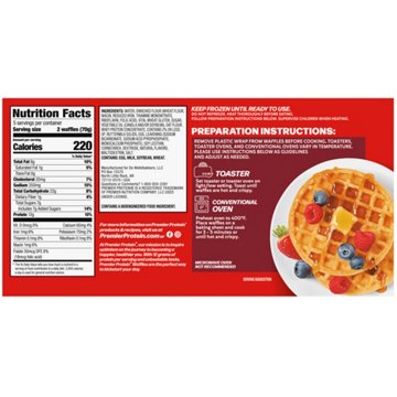 Premier Protein Buttermilk 13g Protein Frozen Waffles