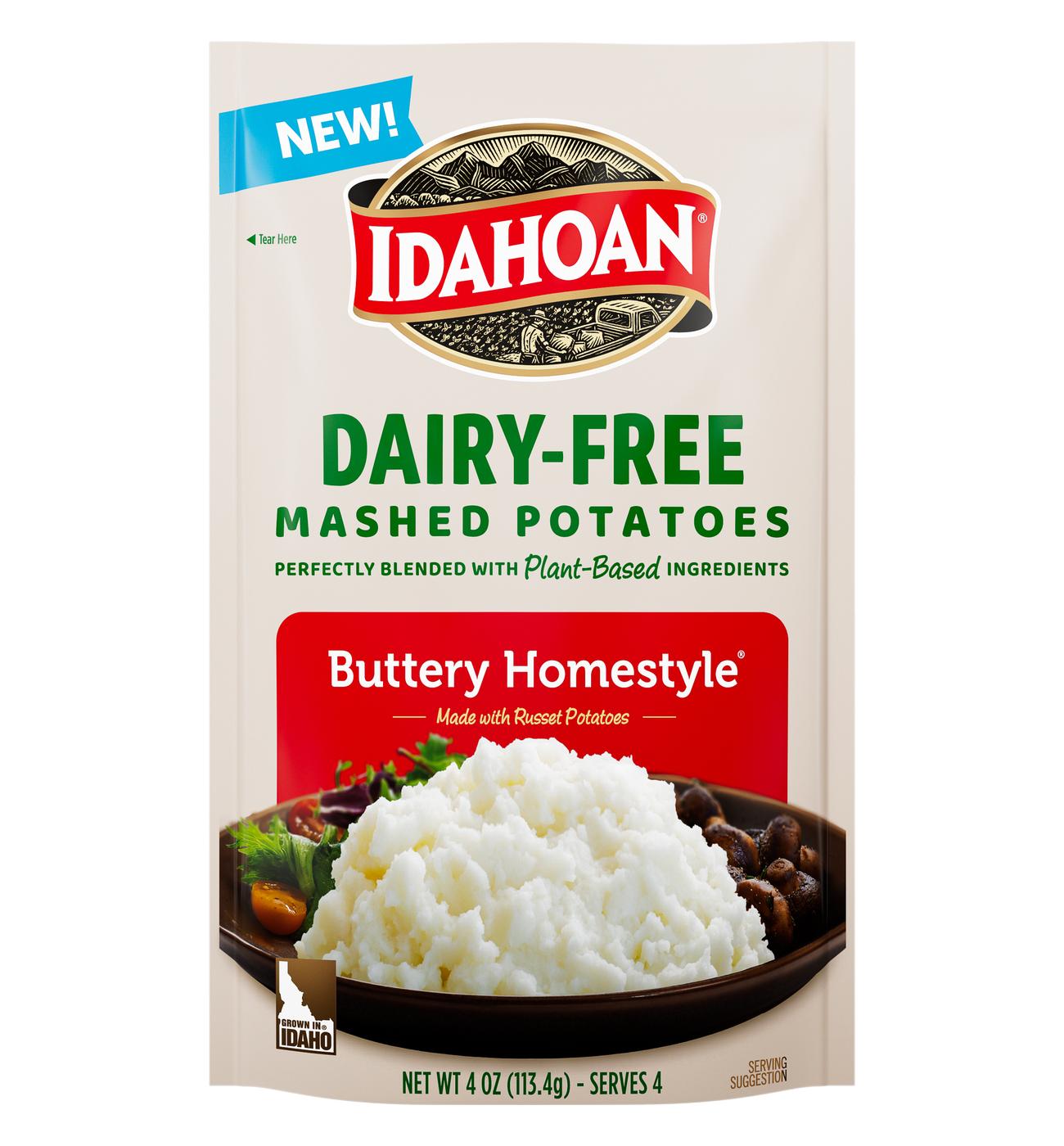 Idahoan Dairy Free Buttery Homestyle Mashed Potatoes; image 1 of 4