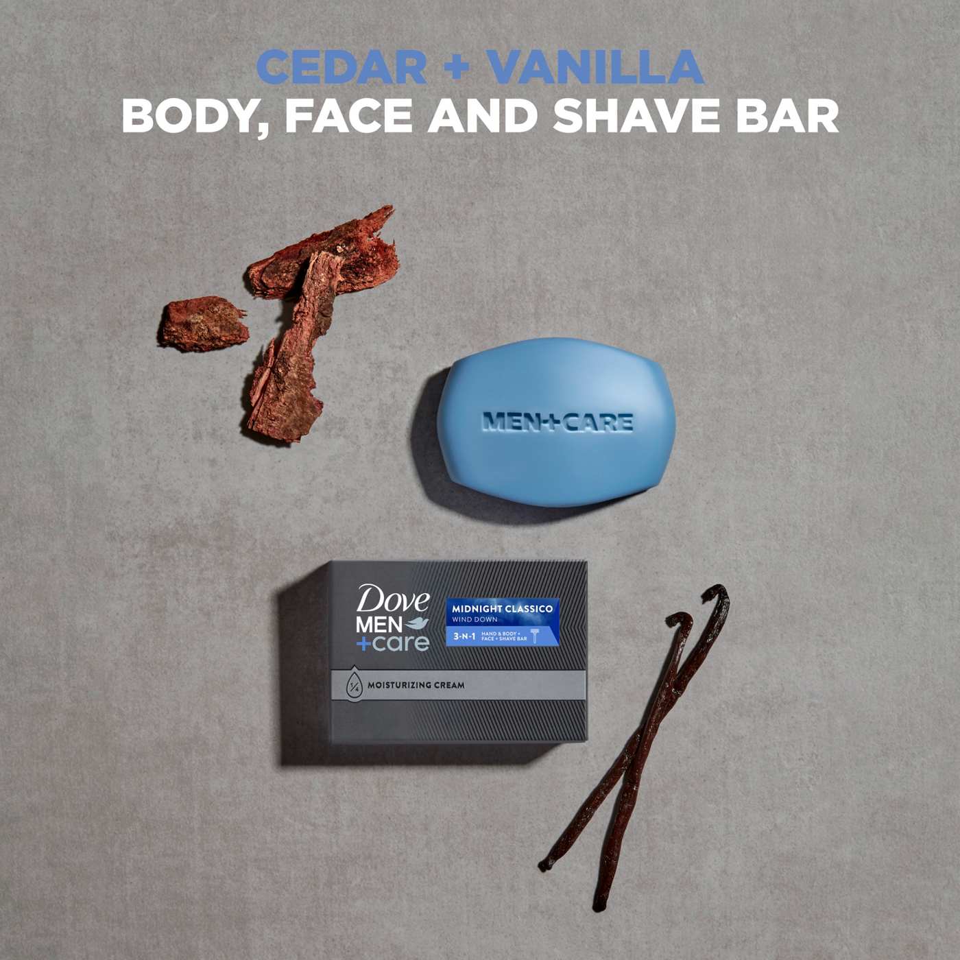 Dove Men+Care Midnight Classico Hand & Body Face + Shave Bar; image 2 of 7