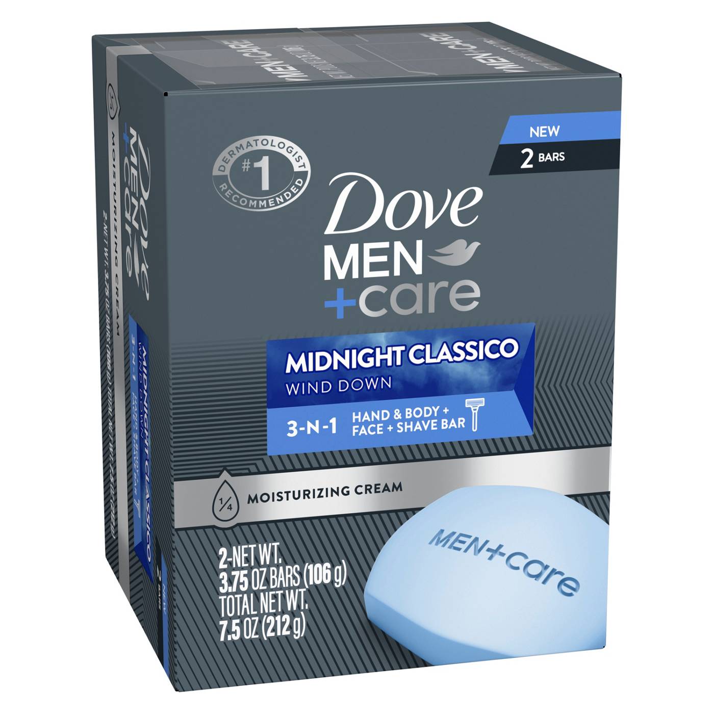 Dove Men+Care Midnight Classico Hand & Body Face + Shave Bar; image 7 of 7
