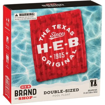H-E-B Brand Shop Double-Sized Pool Float