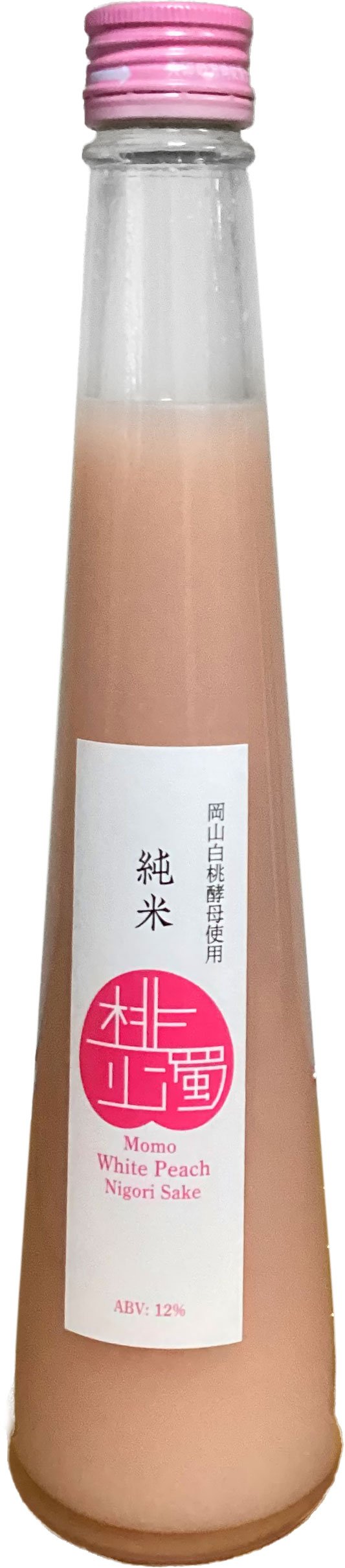 Miyashita Momo White Peach Nigori Sake, 300 mL | Central Market