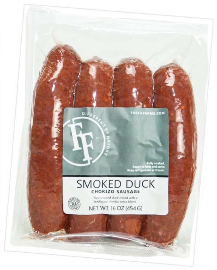 Fossil Farms Duck Chorizo Sausage, 16 oz | Central Market - Really