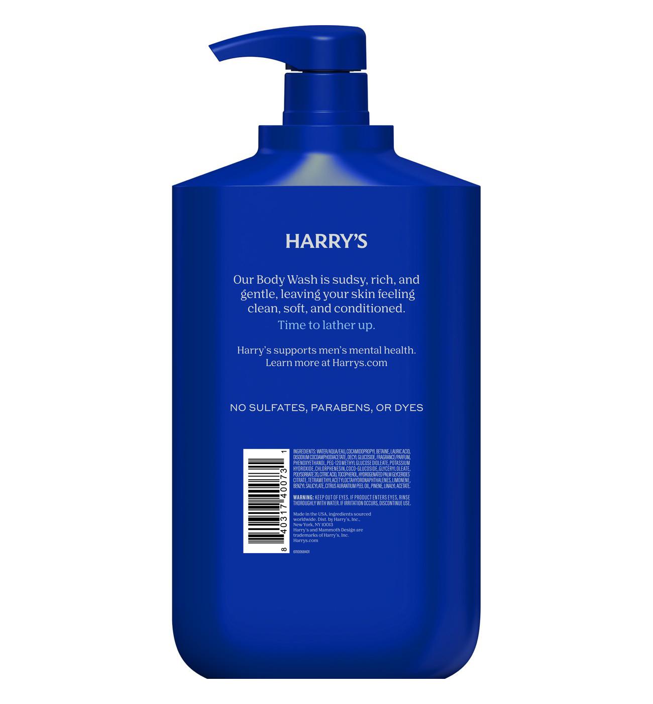Harry's Men's Body Wash Redwood - Evergreen & Thyme; image 2 of 2