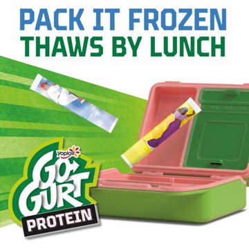 Yoplait GoGurt Protein Strawberry Yogurt Tubes