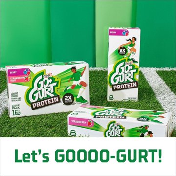Yoplait GoGurt Protein Berry Yogurt Tubes