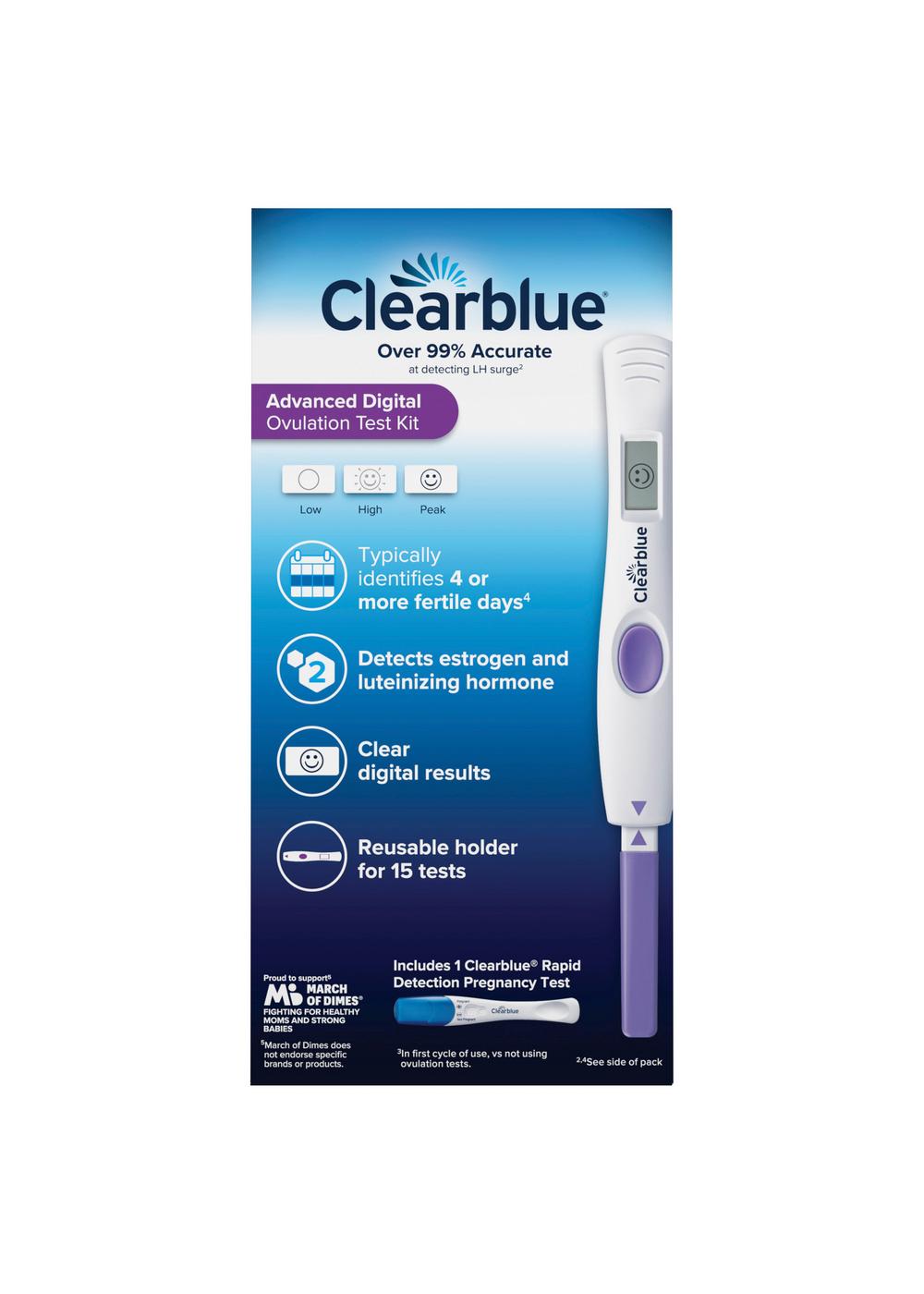 Clearblue Advantage Digital Ovulation Test Kit + 1 Pregnancy Test; image 2 of 2