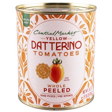 Central Market Whole Peeled Yellow Datterino Tomatoes in Juice