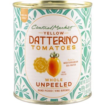 Central Market Whole Unpeeled Yellow Datterino Tomatoes in Sea Water