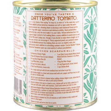 Central Market Whole Unpeeled Yellow Datterino Tomatoes in Sea Water
