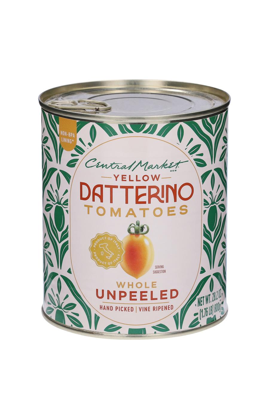 Central Market Whole Unpeeled Yellow Datterino Tomatoes in Juice; image 3 of 9