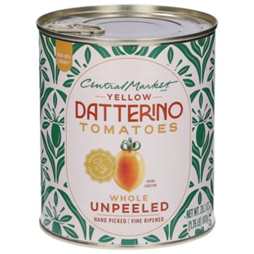 Central Market Whole Unpeeled Yellow Datterino Tomatoes in Juice