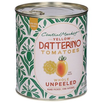 Central Market Whole Unpeeled Yellow Datterino Tomatoes in Juice