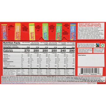 Tony's Chocolonely Rainbow Chocolate Bars - Variety Pack