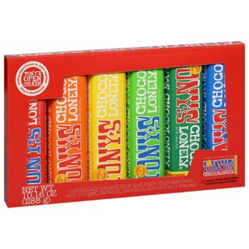 Tony's Chocolonely Rainbow Chocolate Bars - Variety Pack