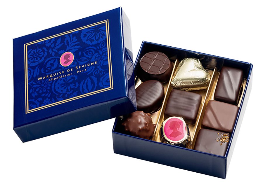 Schaal Marquis De Sévigné Dark & Milk Chocolate Box