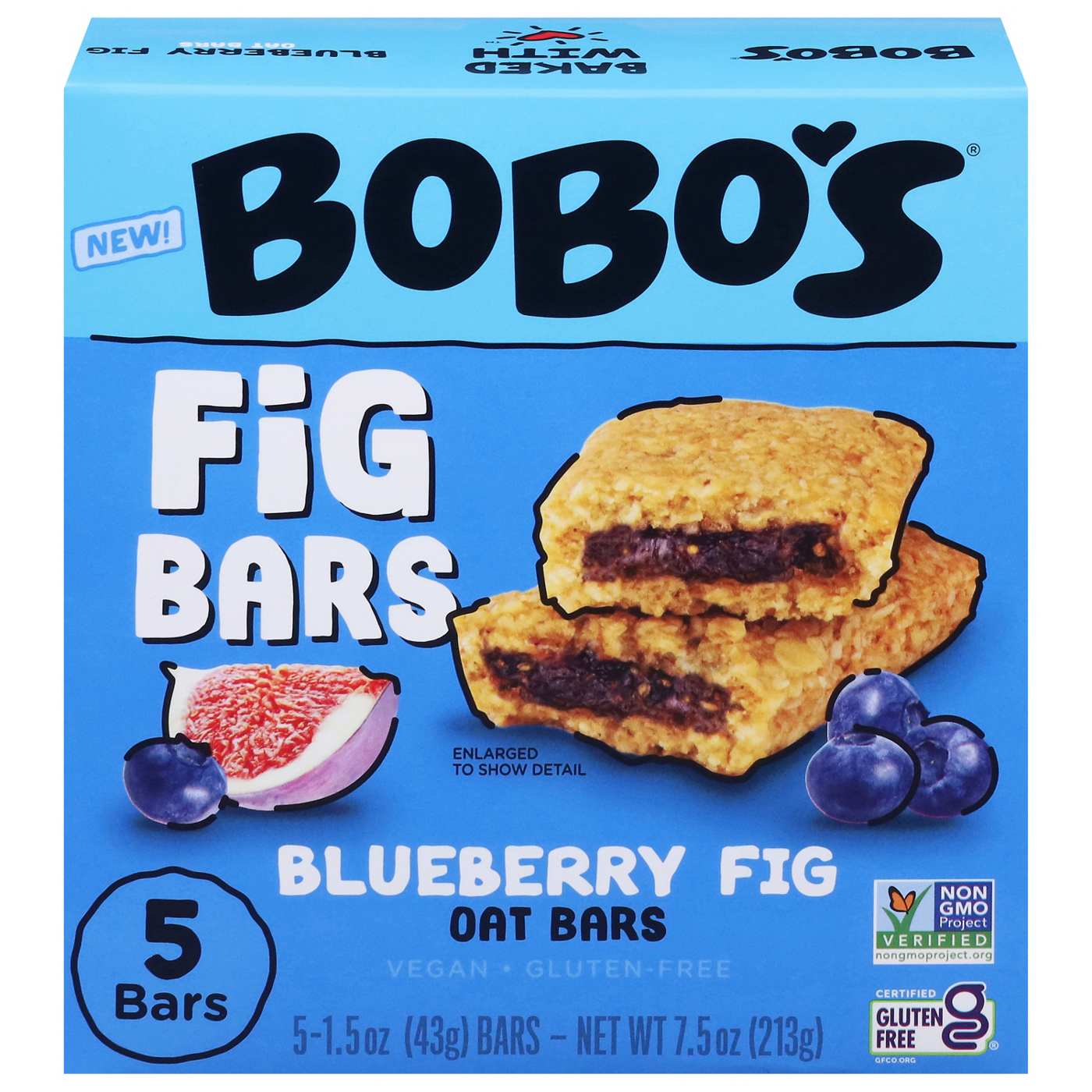 Bobo's Fig Oat Bars - Blueberry; image 1 of 2