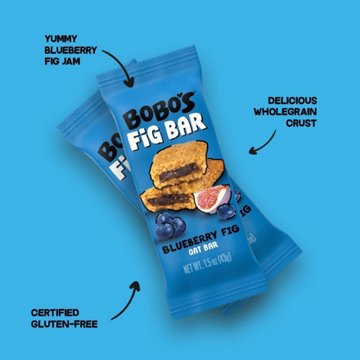 Bobo's Fig Oat Bars - Blueberry, 5 ct