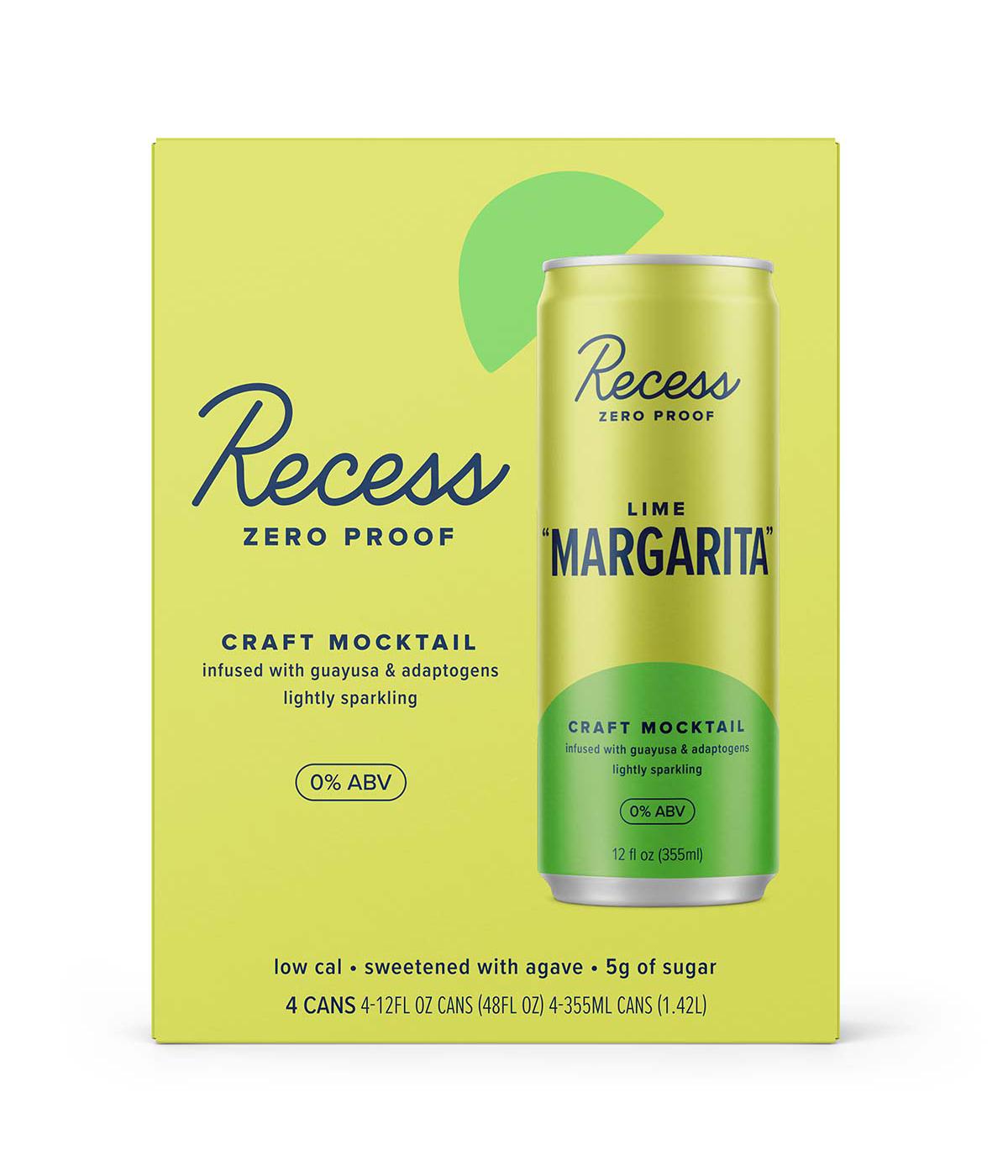 Recess Zero Proof Lime Margarita Craft Mocktail 4 pk Cans; image 1 of 2