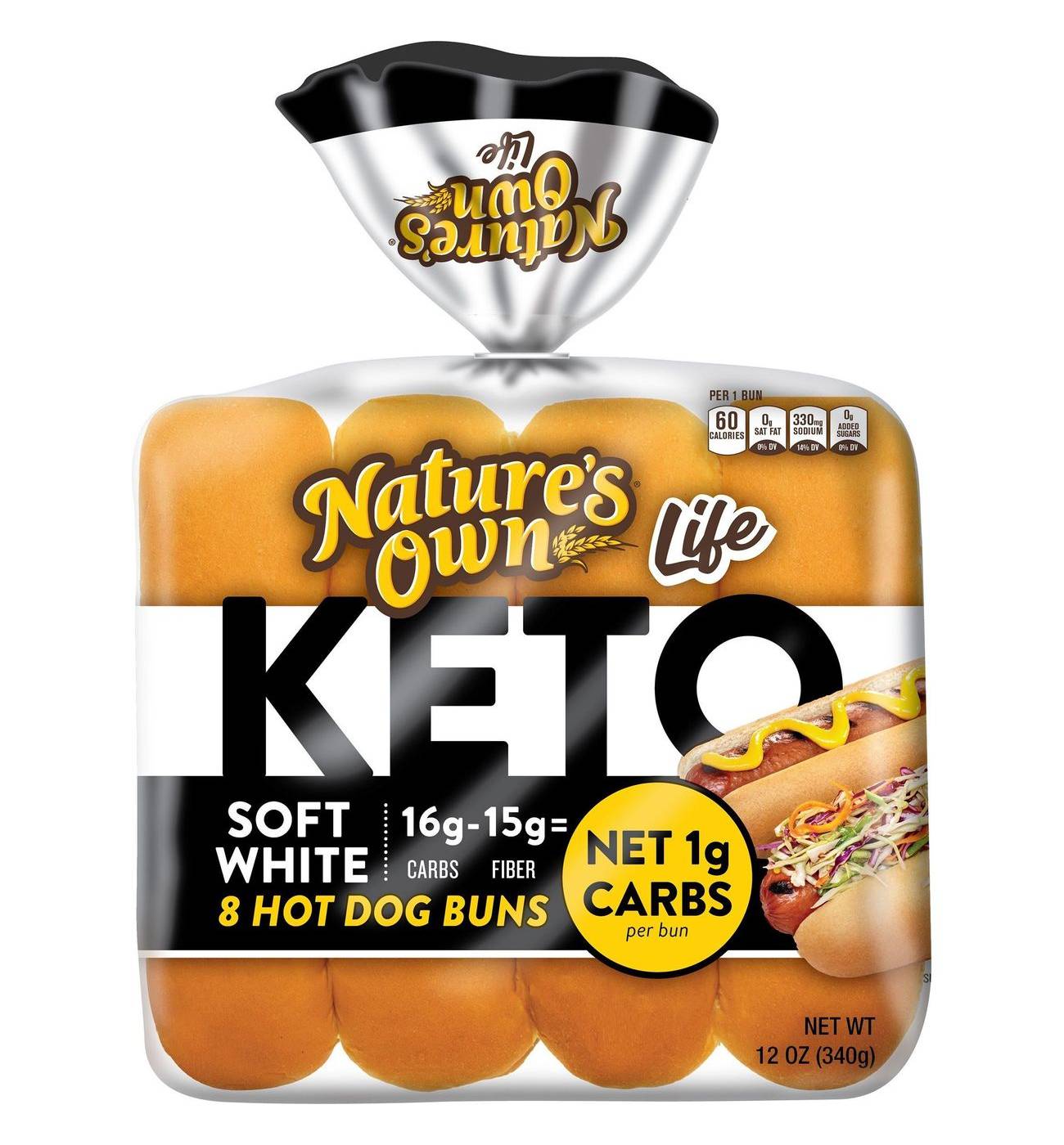Nature's Own Keto Hotdog Buns; image 1 of 3