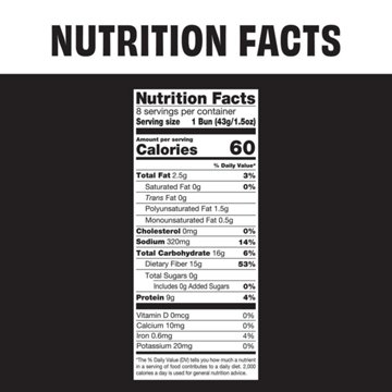 Nature's Own Keto Hotdog Buns, 12 oz