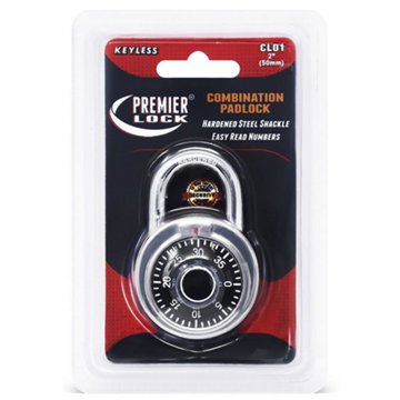 Premier Lock CL01 Combination Padlock, 2"