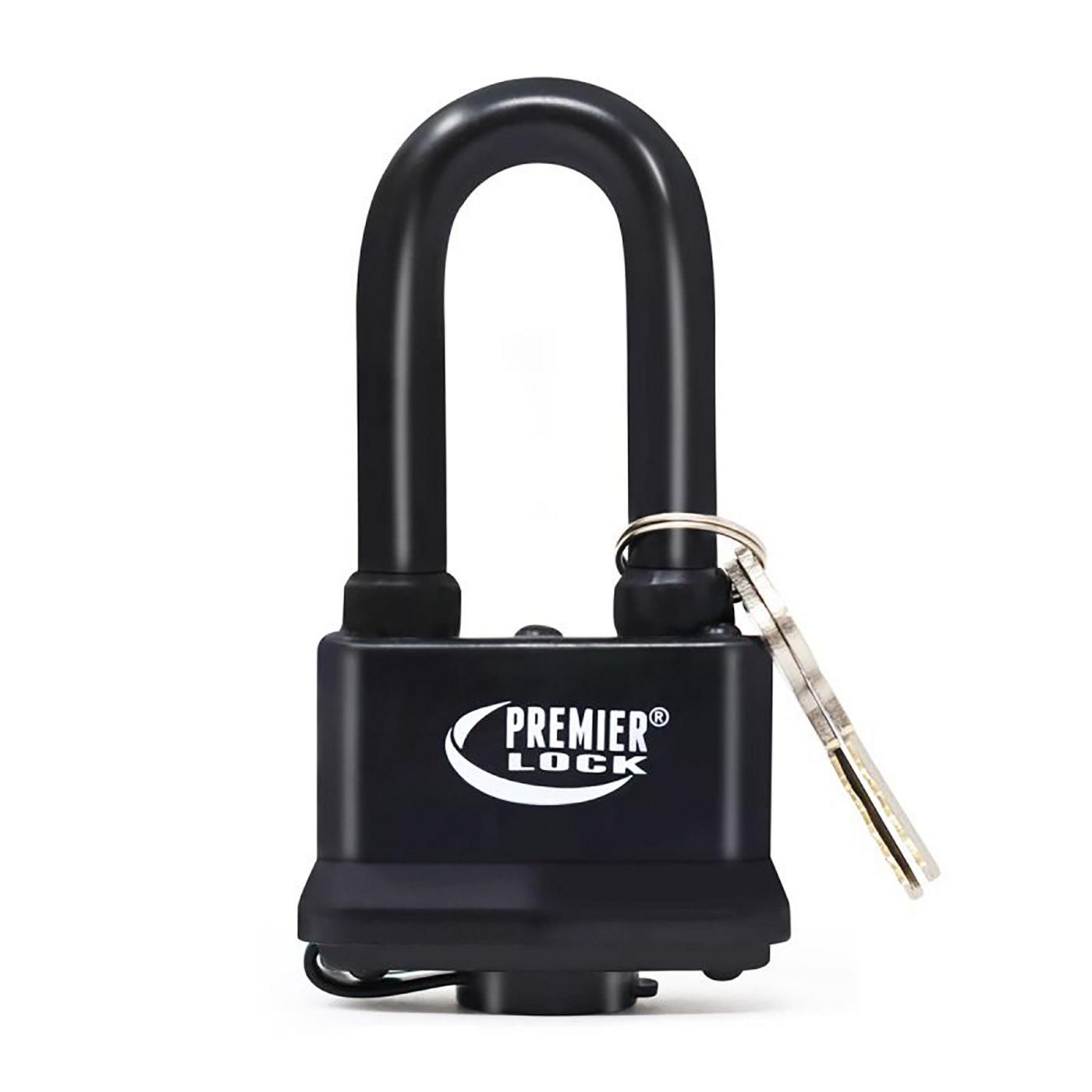 Premier Lock LAP04LJ Weather Resistant Steel Padlock - Black; image 1 of 2