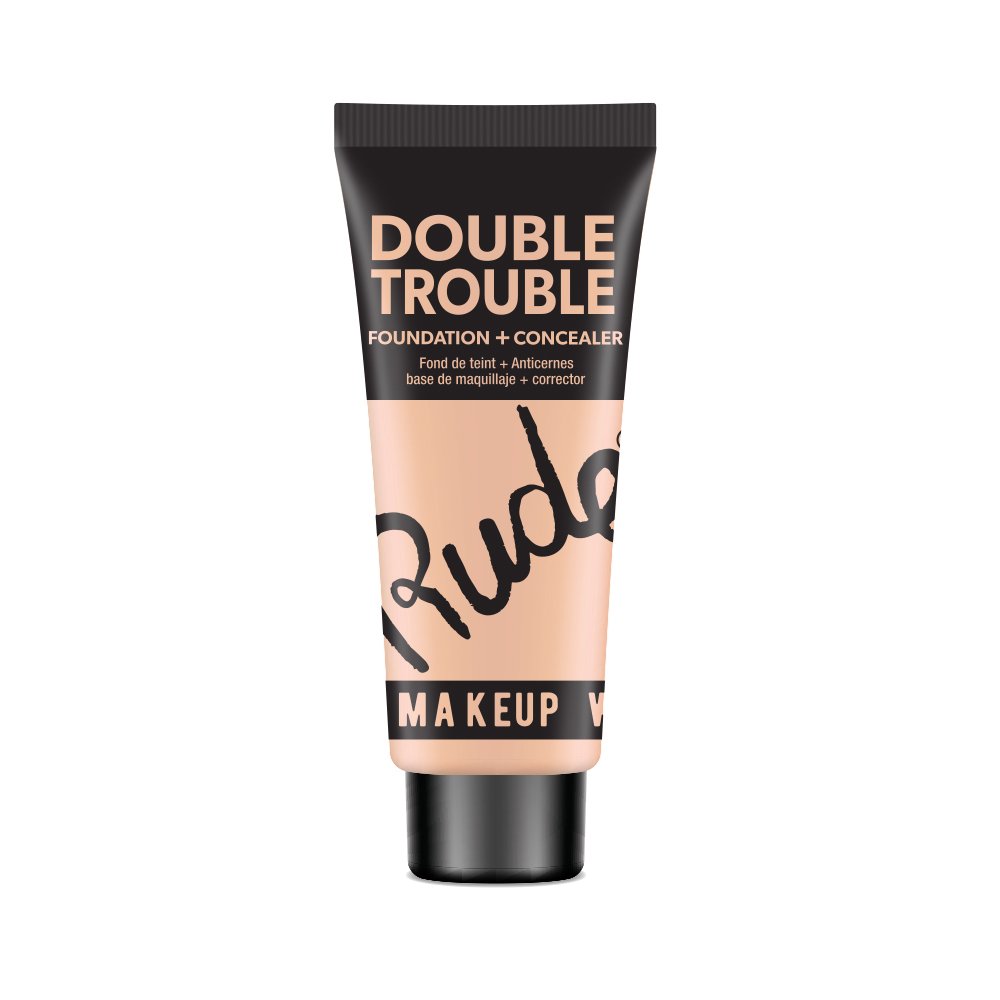 RUDE Double Trouble Foundation + Concealer Acrylic Display Set, 108 Pieces main image 0